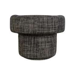KARE Design Fauteuil Pivotant Maye Bow Noir Et Blanc ^ Fauteuil