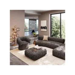 KARE Design Fauteuil Pivotant Maye Bow Noir Et Blanc ^ Fauteuil