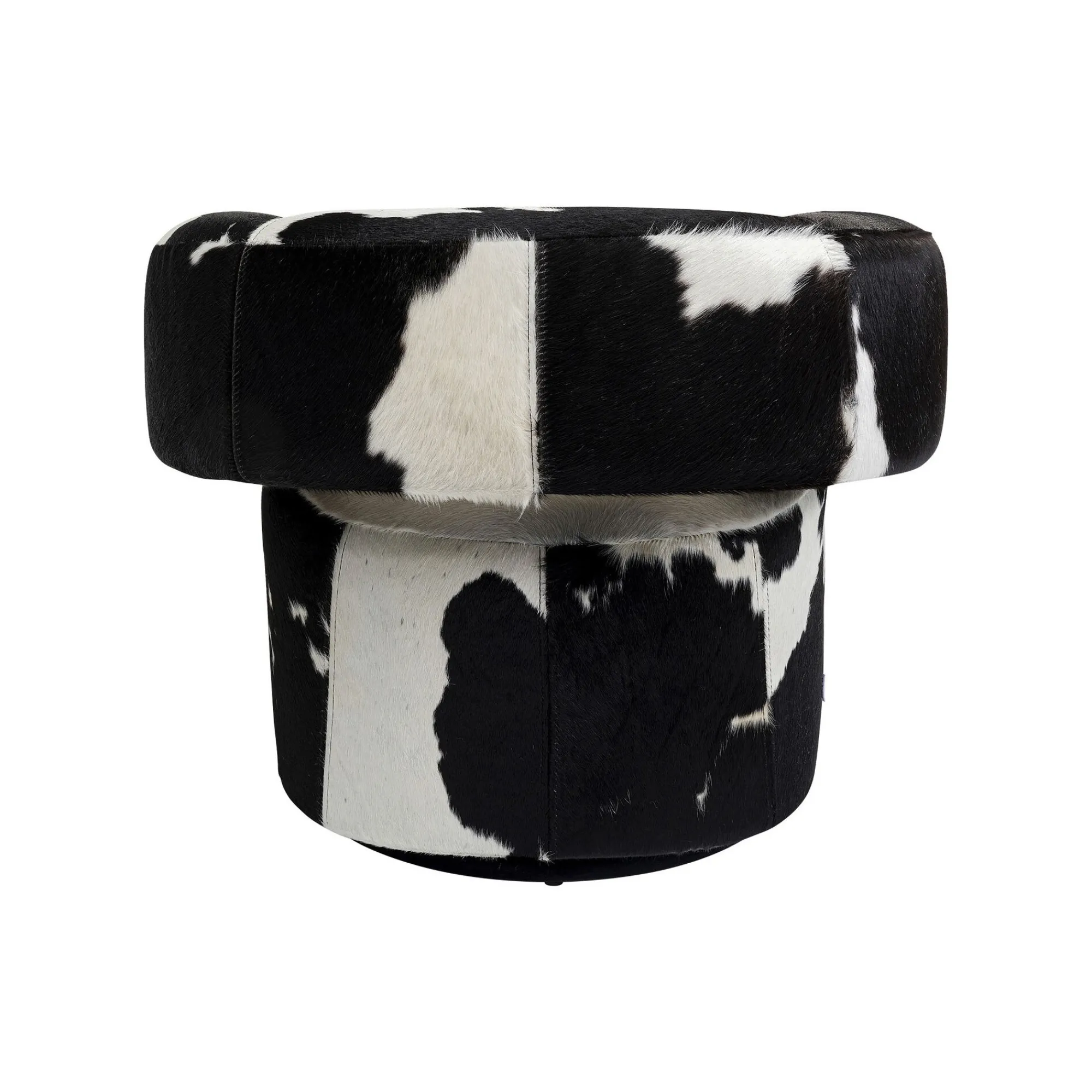 KARE Design Fauteuil Pivotant Maye Noir Et Blanc ^ Fauteuil