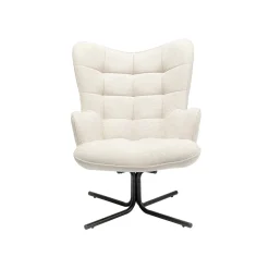 KARE Design Fauteuil Pivotant Oscar Crème ^ Fauteuil|Chaise De Bureau