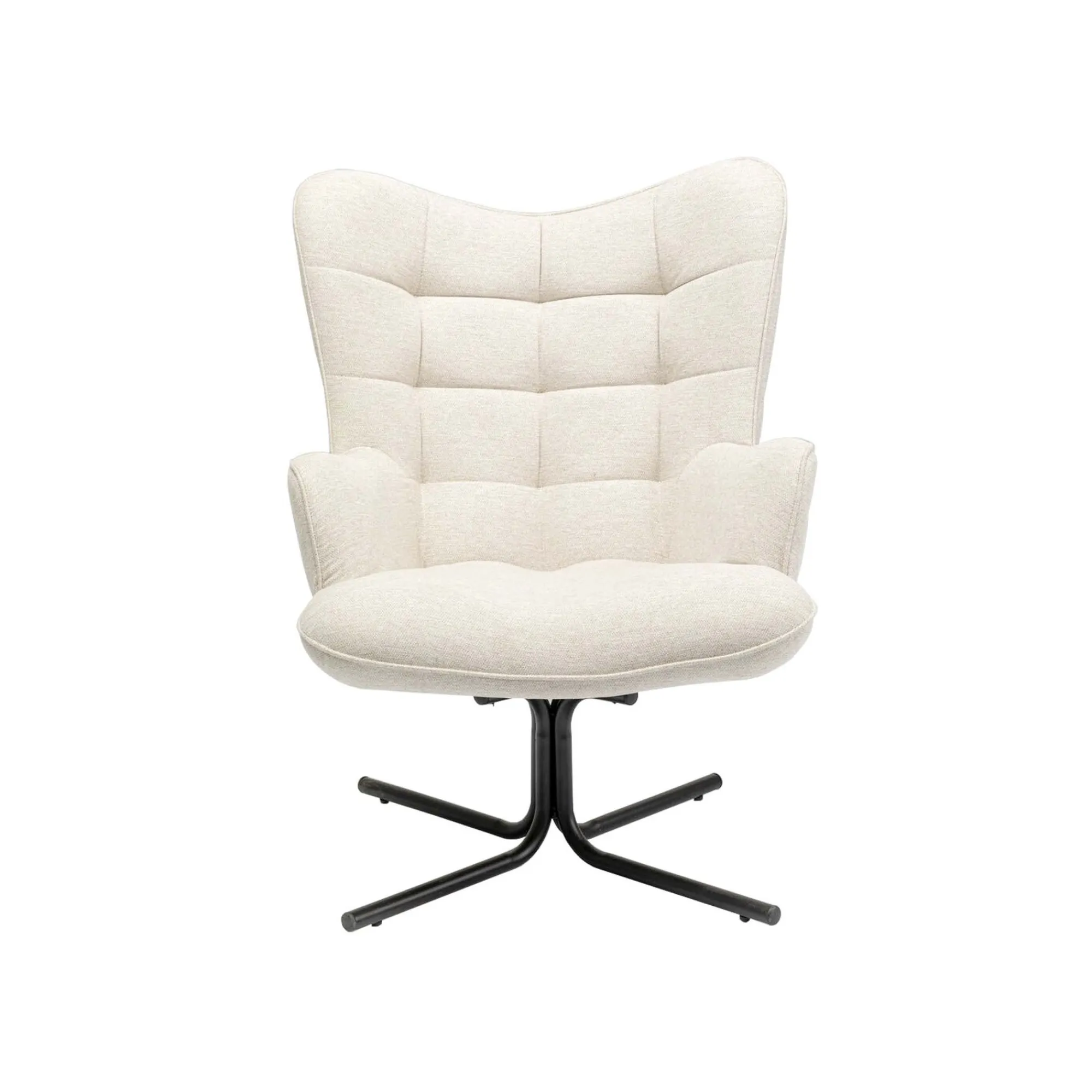 KARE Design Fauteuil Pivotant Oscar Crème ^ Fauteuil|Chaise De Bureau