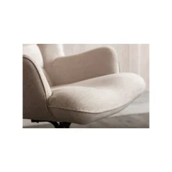 KARE Design Fauteuil Pivotant Oscar Crème ^ Fauteuil|Chaise De Bureau