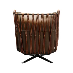 KARE Design Fauteuil Pivotant Paradiso Marron ^ Fauteuil