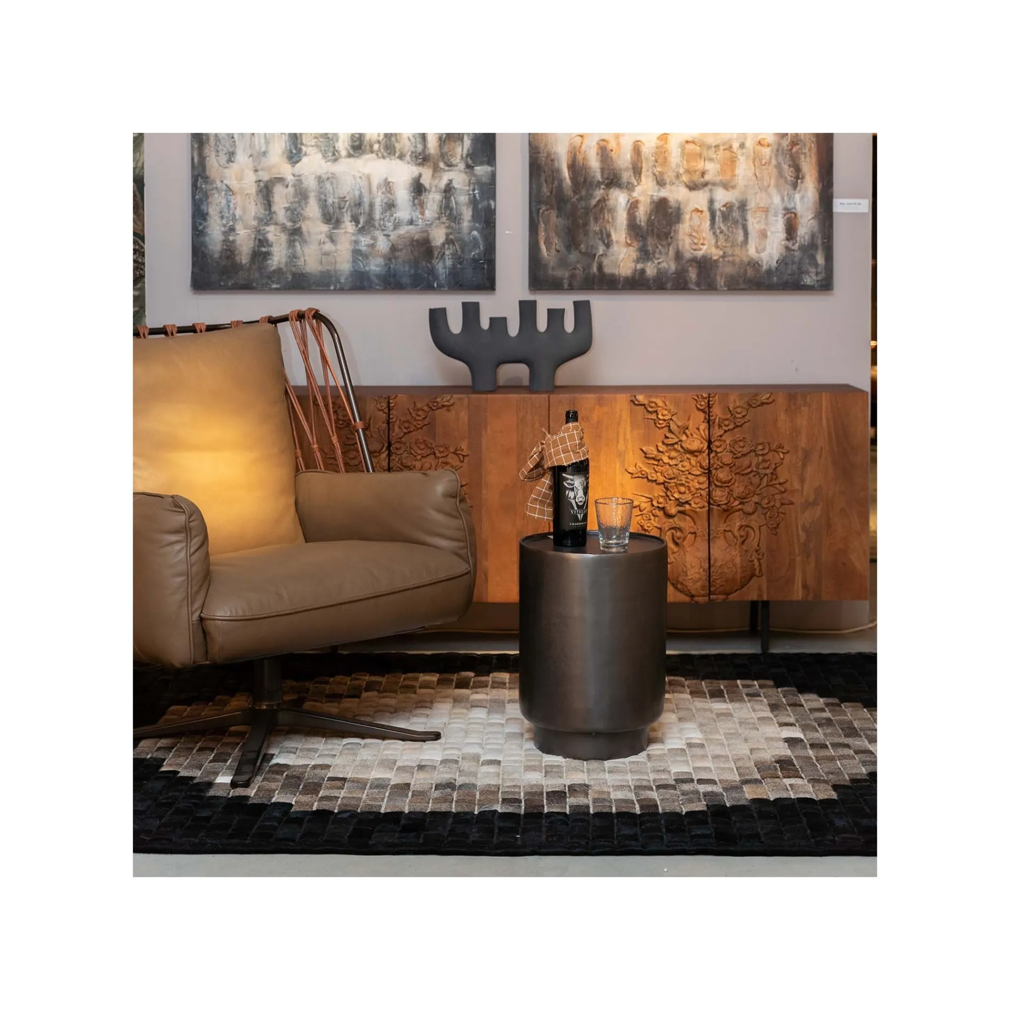KARE Design Fauteuil Pivotant Paradiso Marron ^ Fauteuil