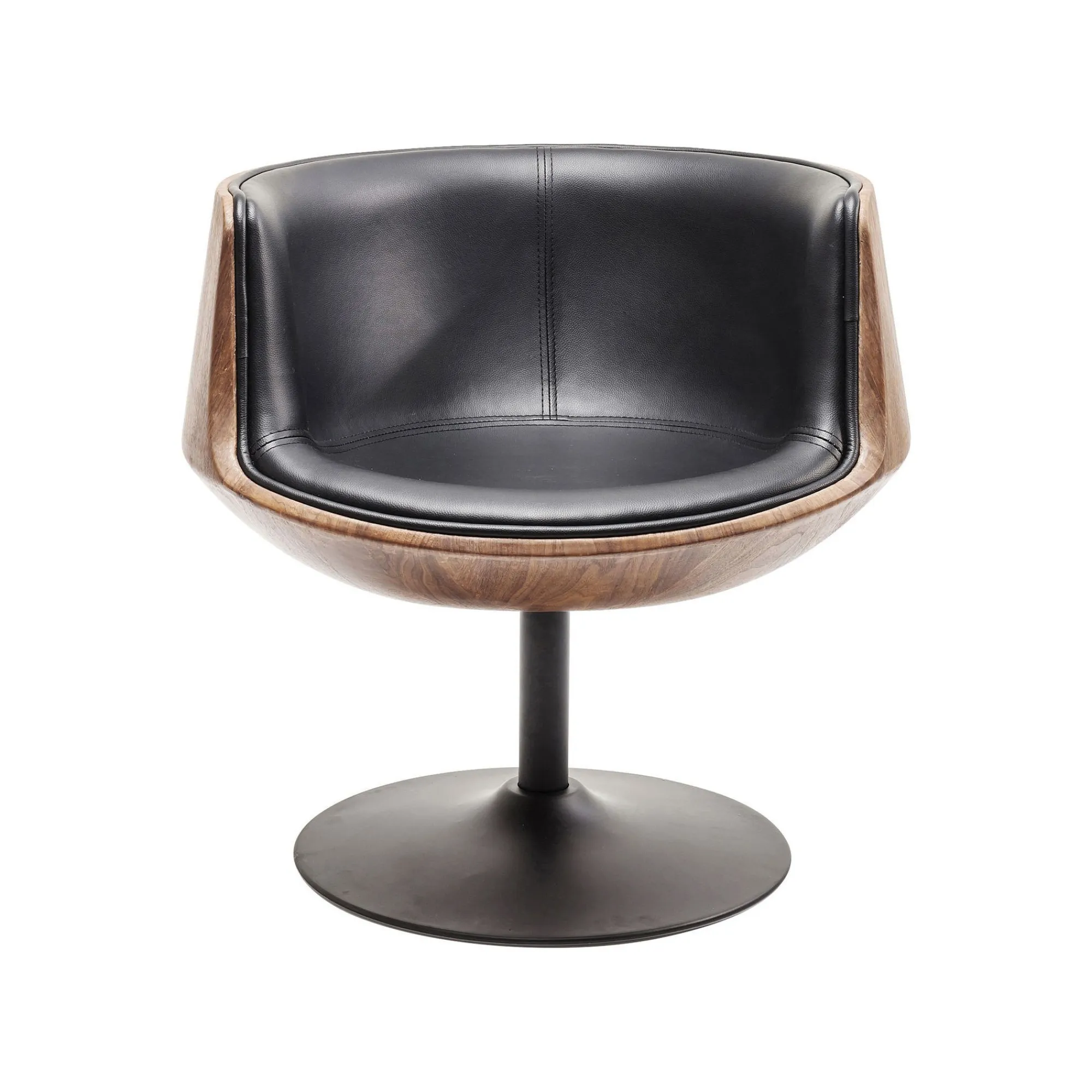KARE Design Fauteuil Pivotant Soft Noyer ^ Fauteuil|Chaise De Bureau