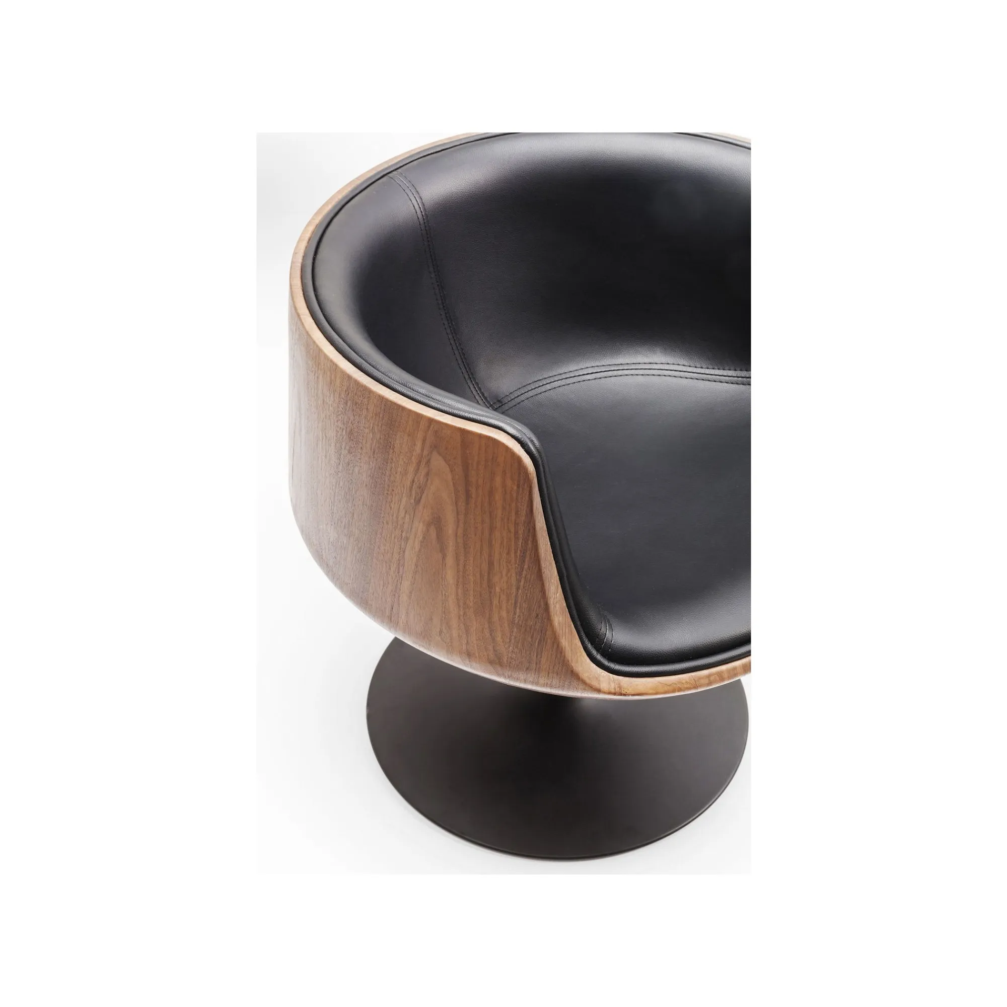KARE Design Fauteuil Pivotant Soft Noyer ^ Fauteuil|Chaise De Bureau