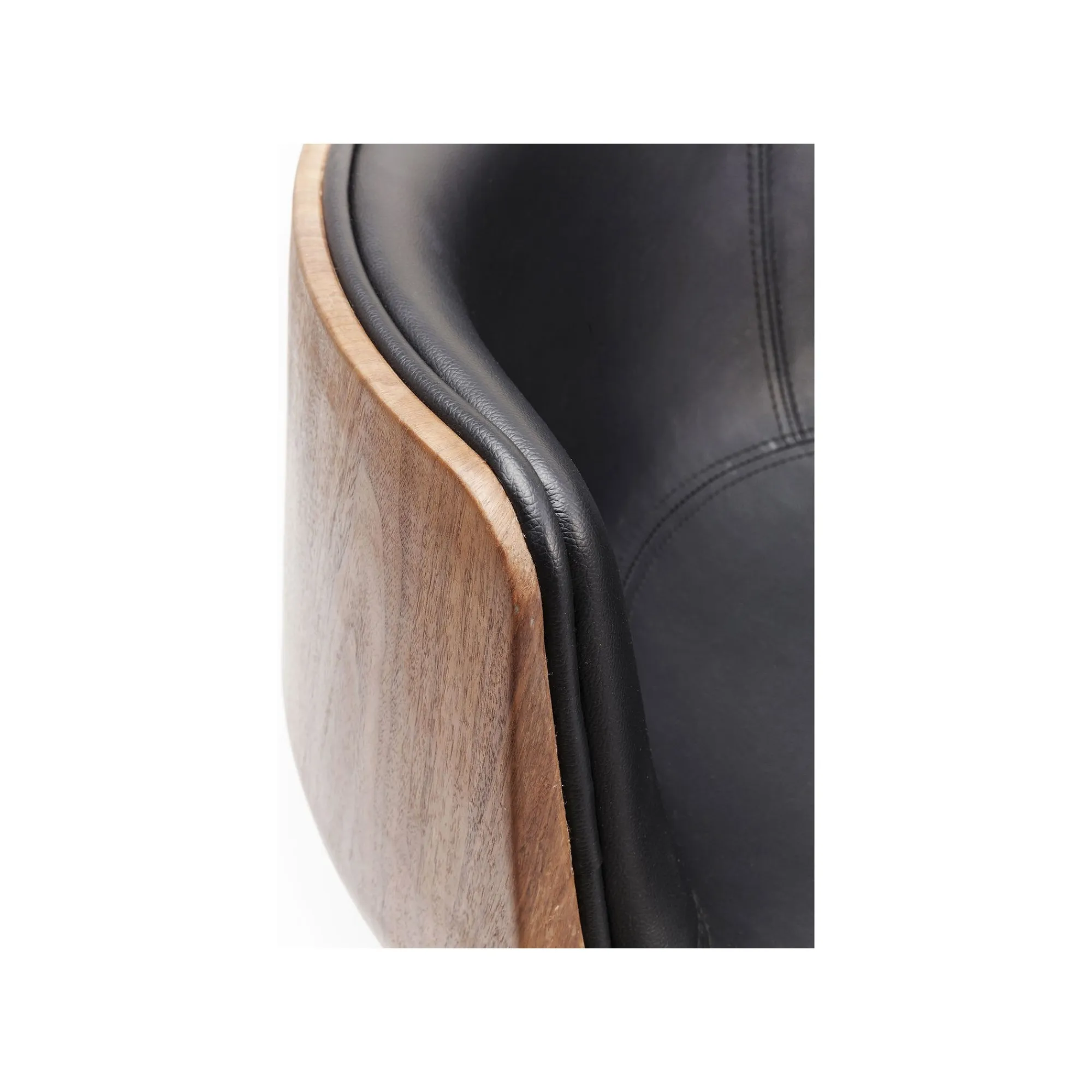 KARE Design Fauteuil Pivotant Soft Noyer ^ Fauteuil|Chaise De Bureau