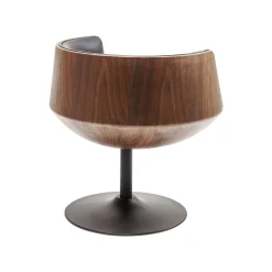 KARE Design Fauteuil Pivotant Soft Noyer ^ Fauteuil|Chaise De Bureau