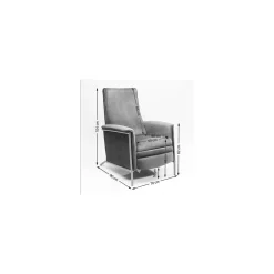 KARE Design Fauteuil Relax Lazy Gris ^ Fauteuil