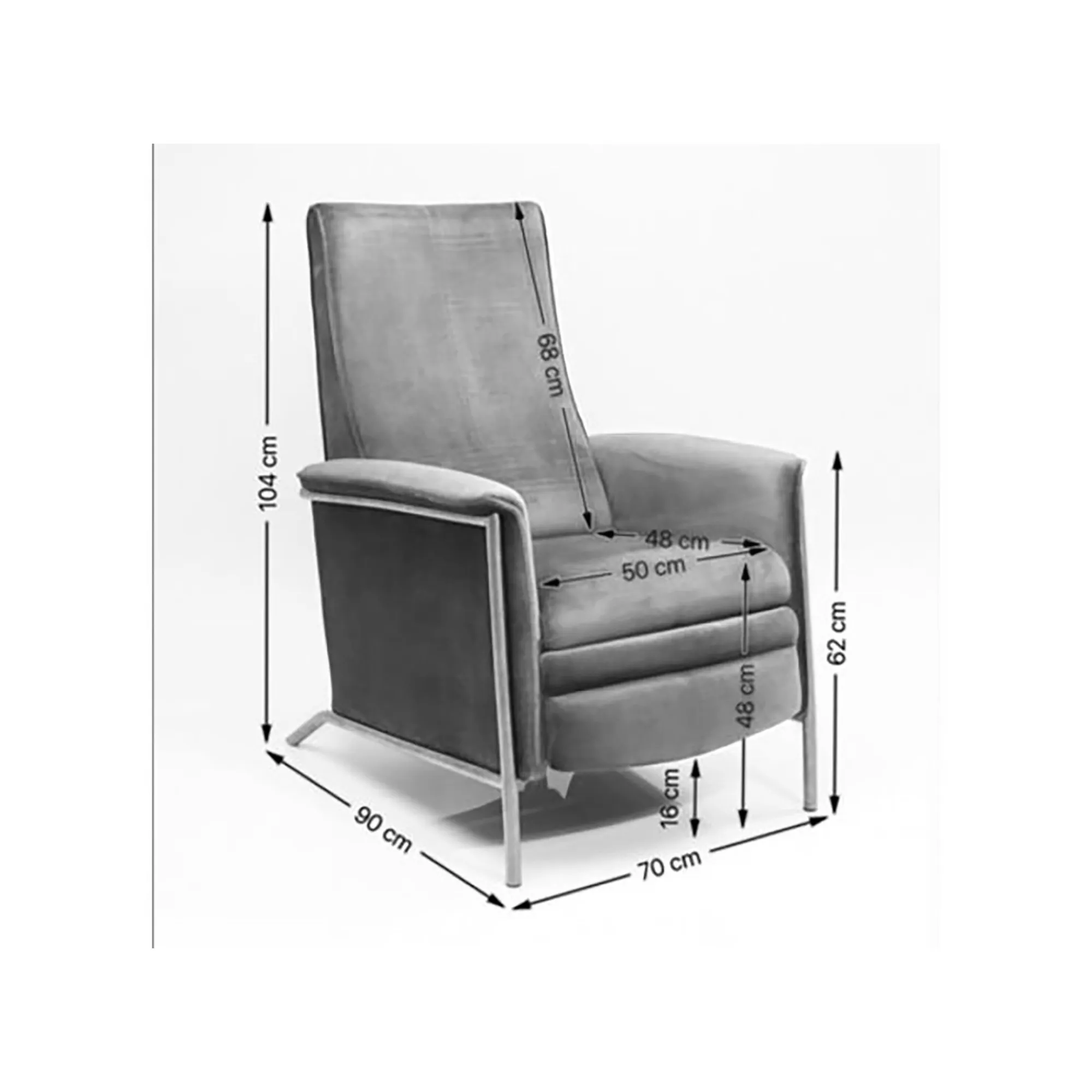 KARE Design Fauteuil Relax Lazy Marron ^ Fauteuil