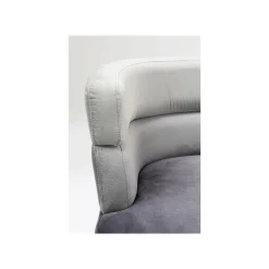 KARE Design Fauteuil Sandwich Velours Gris ^ Fauteuil