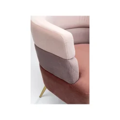 KARE Design Fauteuil Sandwich Velours Rose ^ Fauteuil