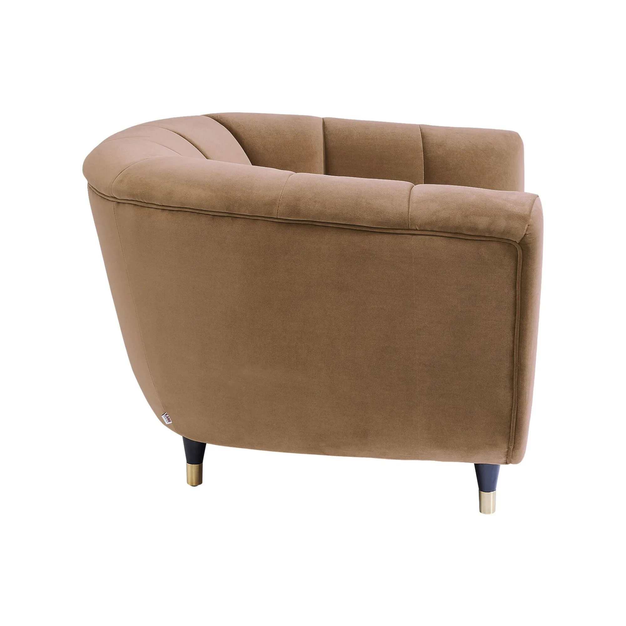 KARE Design Fauteuil Spectra Velours Marron ^ Fauteuil