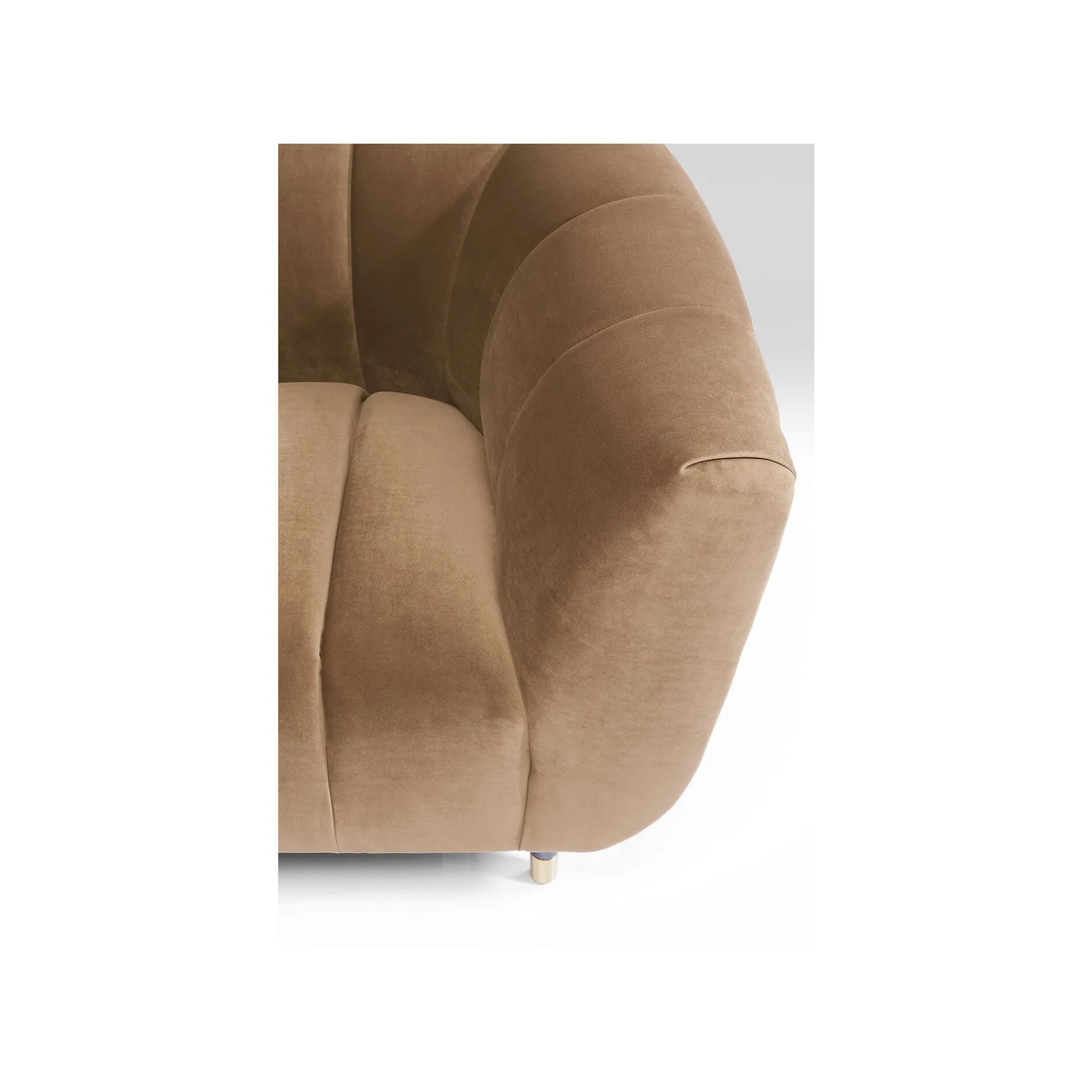 KARE Design Fauteuil Spectra Velours Marron ^ Fauteuil