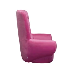 KARE Design Fauteuil Sweep Velours Rose ^ Fauteuil