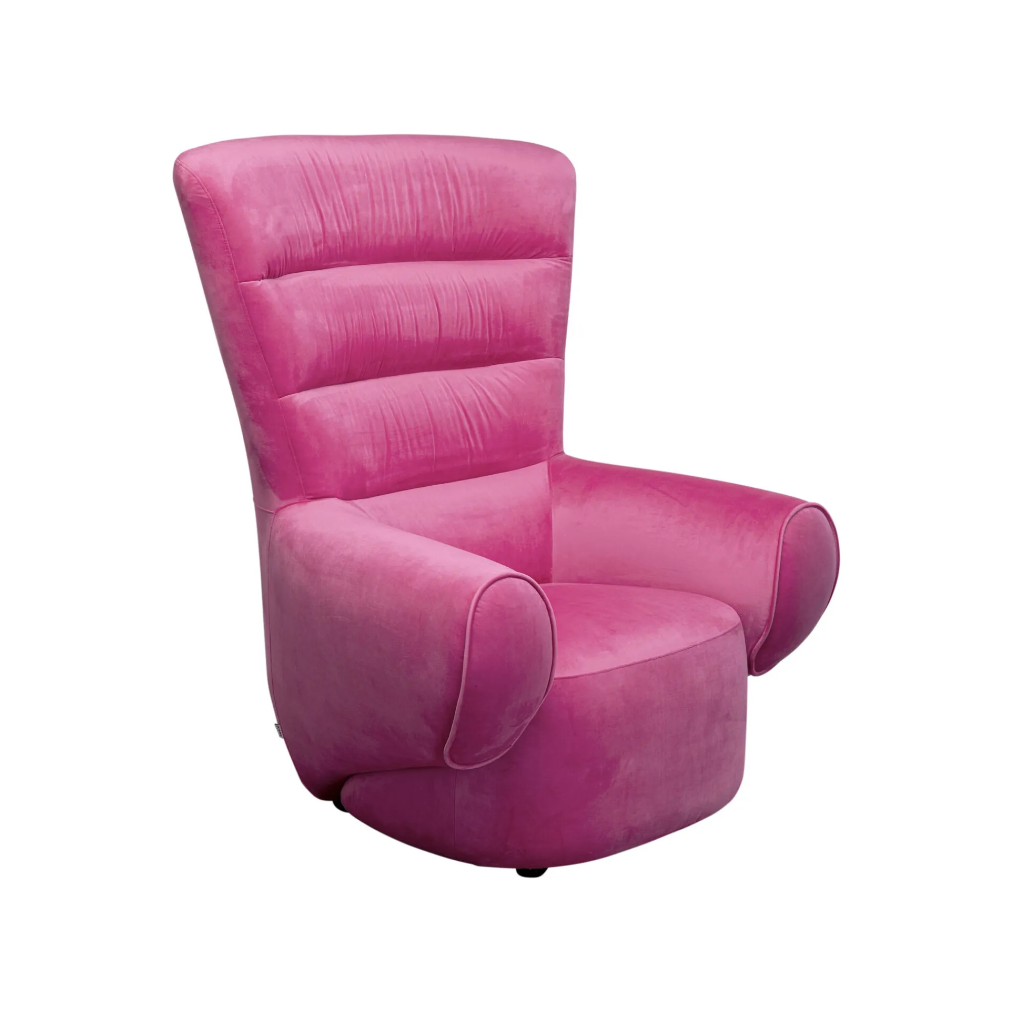 KARE Design Fauteuil Sweep Velours Rose ^ Fauteuil