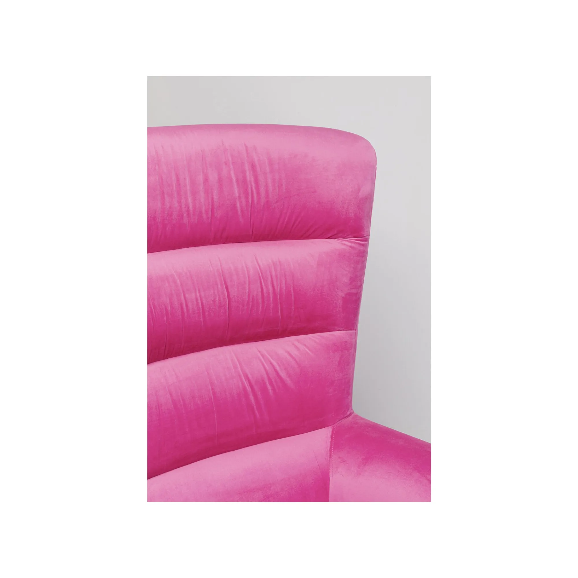 KARE Design Fauteuil Sweep Velours Rose ^ Fauteuil