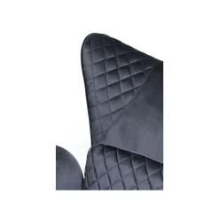 KARE Design Fauteuil Tudor Velours Noir ^ Fauteuil