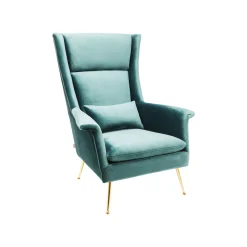 KARE Design Fauteuil Vegas Forever Bleu-vert ^ Fauteuil