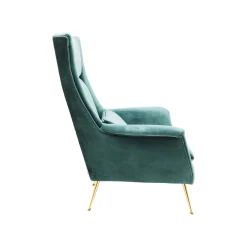 KARE Design Fauteuil Vegas Forever Bleu-vert ^ Fauteuil