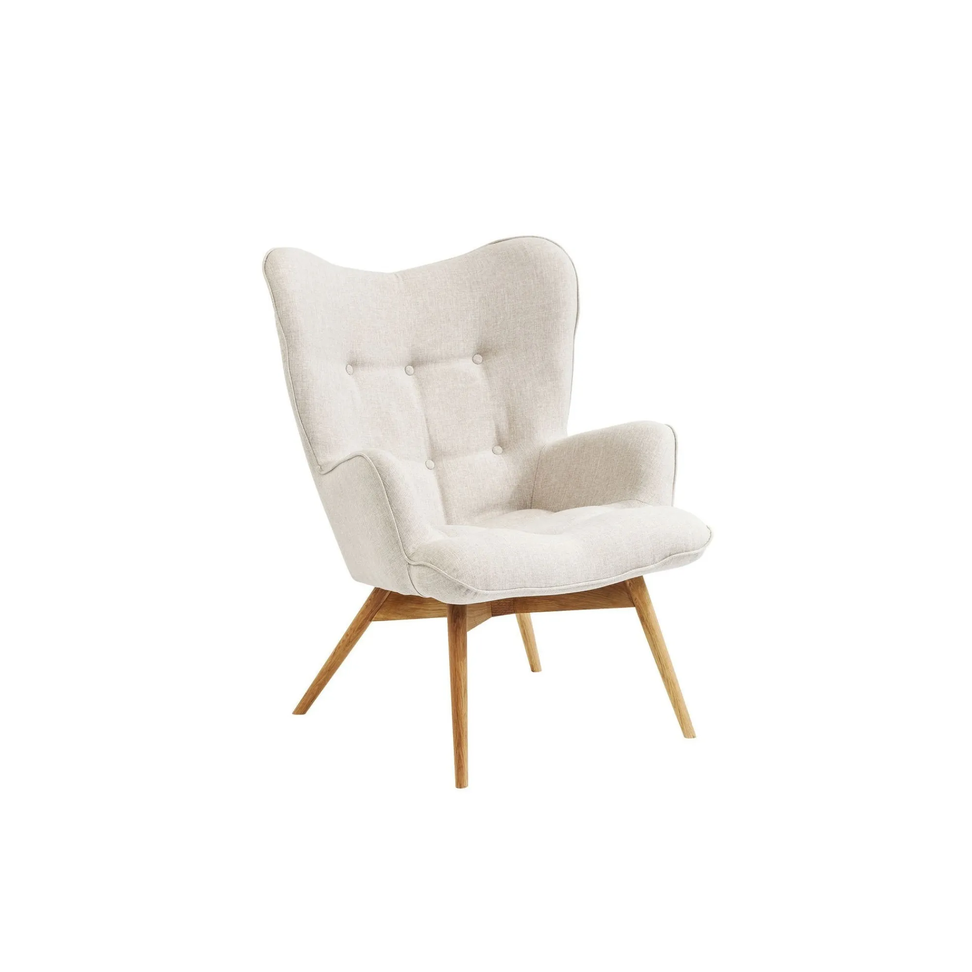 KARE Design Fauteuil Vicky écru ^ Fauteuil