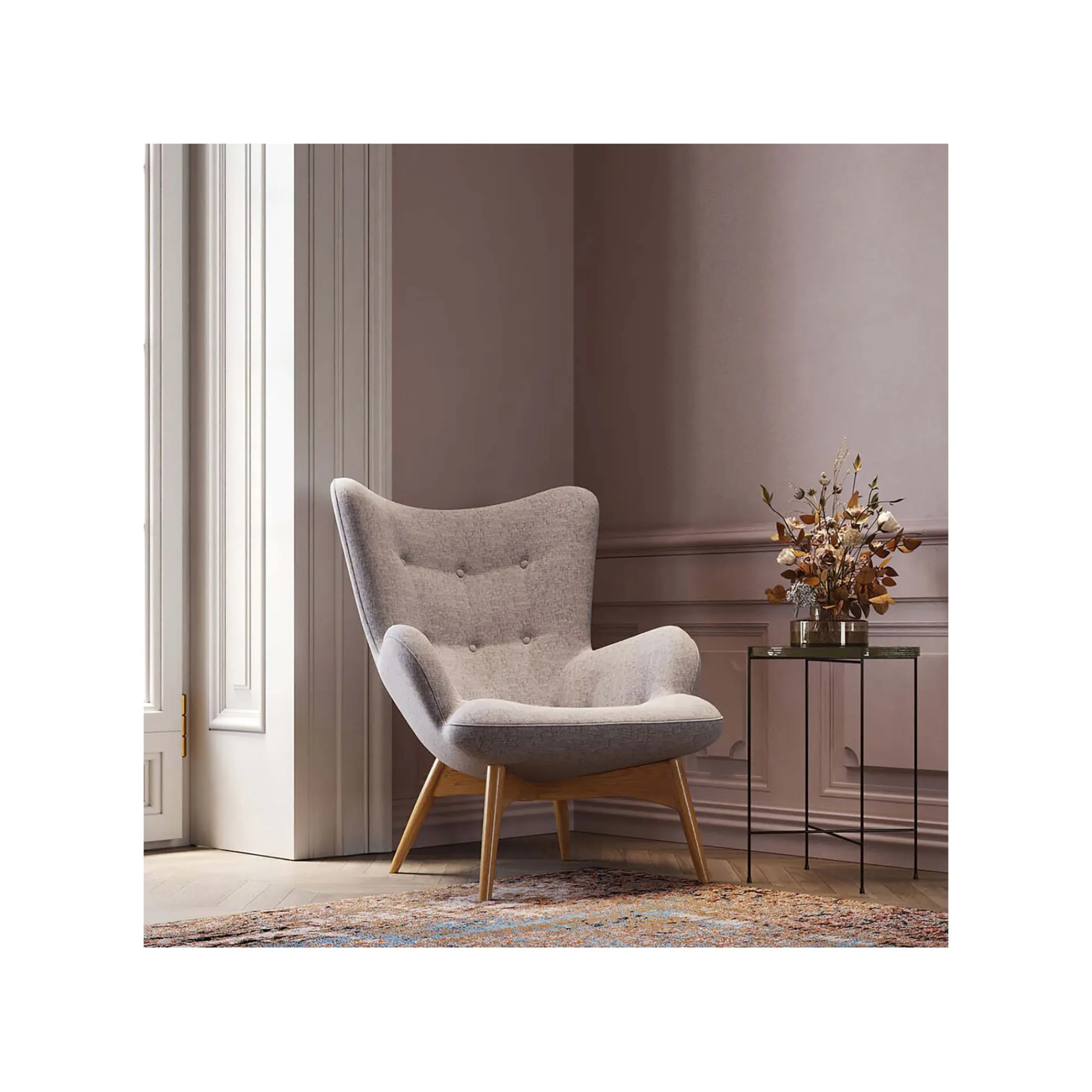 KARE Design Fauteuil Vicky Gris Foncé ^ Fauteuil