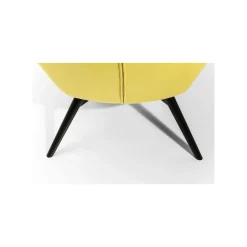 KARE Design Fauteuil Vicky Velours Jaune ^ Fauteuil