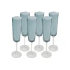 KARE Design Flûtes à Champagne Cascata Bleues Set De 6 ^ Vaisselle