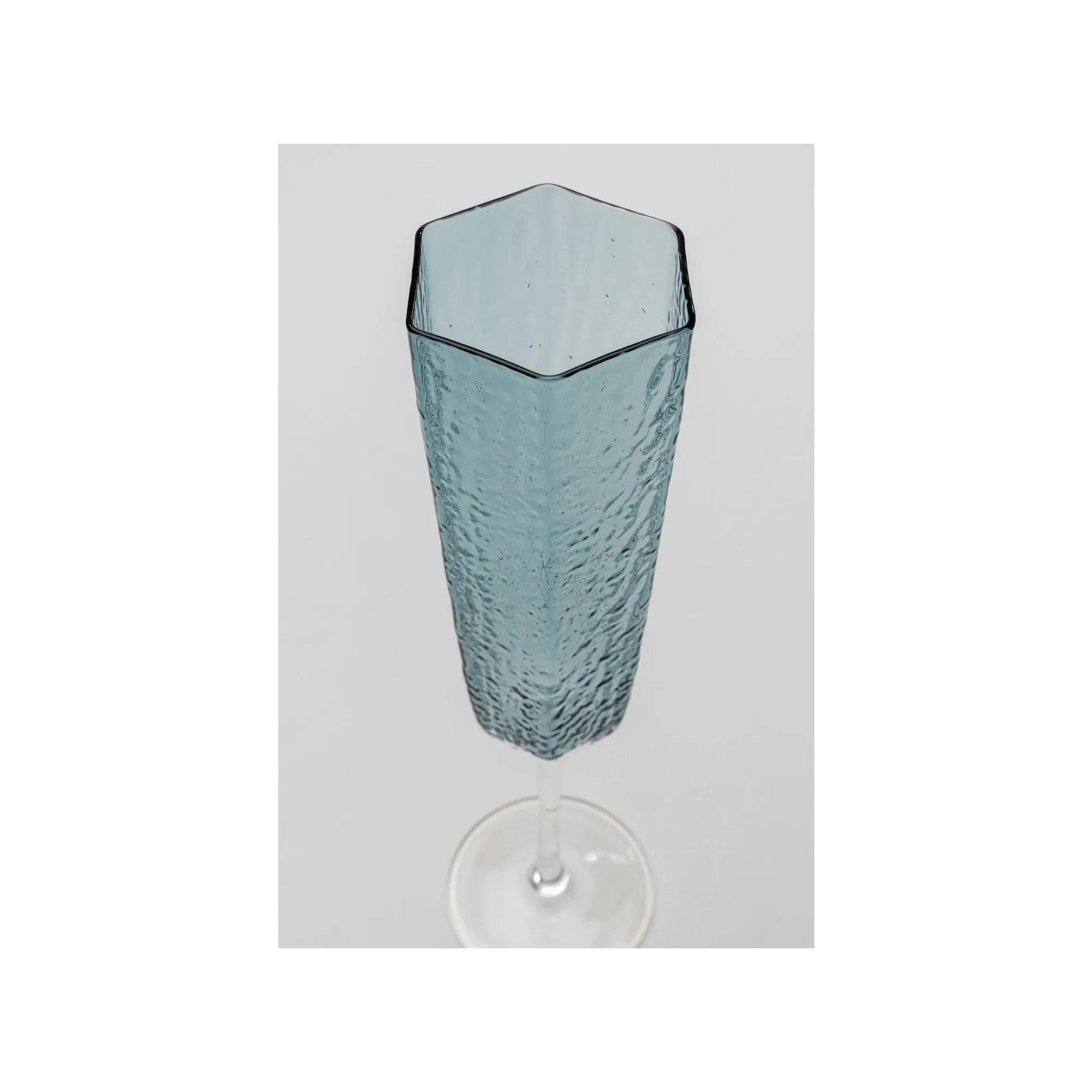 KARE Design Flûtes à Champagne Cascata Bleues Set De 6 ^ Vaisselle