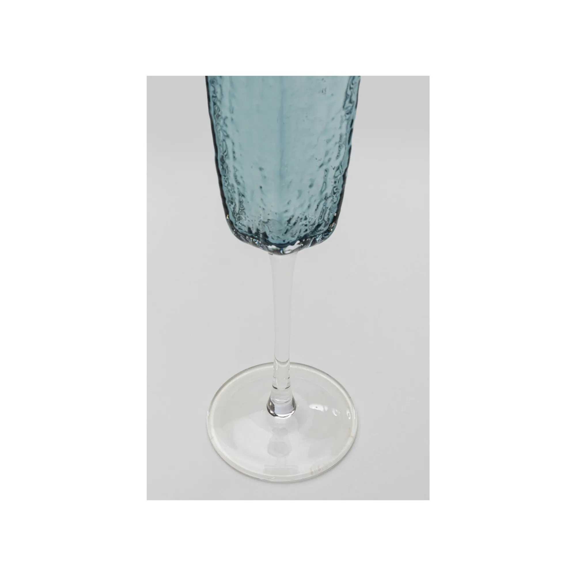 KARE Design Flûtes à Champagne Cascata Bleues Set De 6 ^ Vaisselle