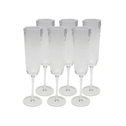KARE Design Flûtes à Champagne Cascata Set De 6 ^ Vaisselle