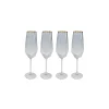 KARE Design Flûtes à Champagne Diamond Doré Set De 4 ^ Vaisselle