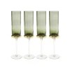 KARE Design Flûtes à Champagne Innocent Fumé Set De 4 ^ Vaisselle