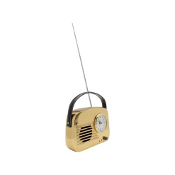KARE Design Horloge De Table Radio Dorée ^ Horloge