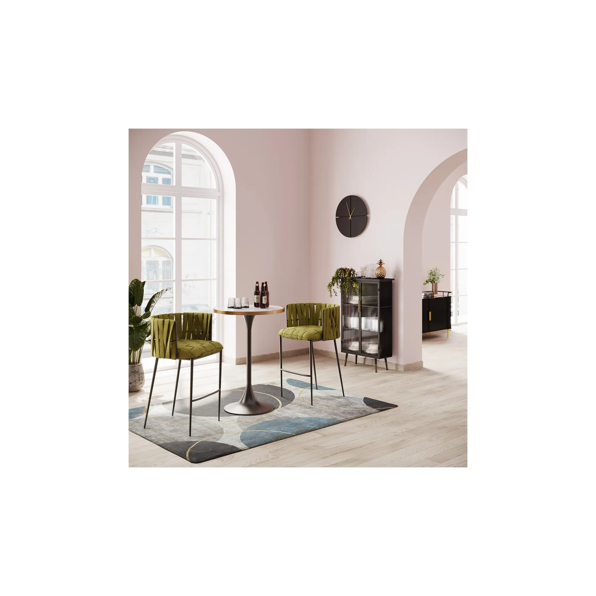 KARE Design Horloge Murale Andrea 60cm Noire ^ Horloge