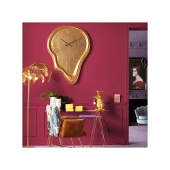 KARE Design Horloge Murale Big Drop Dorée 92x127cm ^ Horloge