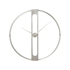 KARE Design Horloge Murale Clip 60cm Argentée ^ Horloge