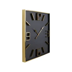 KARE Design Horloge Murale Gamble Noire Et Dorée ^ Horloge