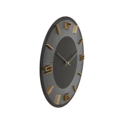 KARE Design Horloge Murale Leonardo Noire Et Dorée ^ Horloge
