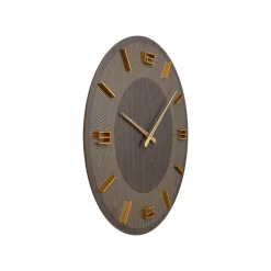 KARE Design Horloge Murale Levi 60cm Marron ^ Horloge