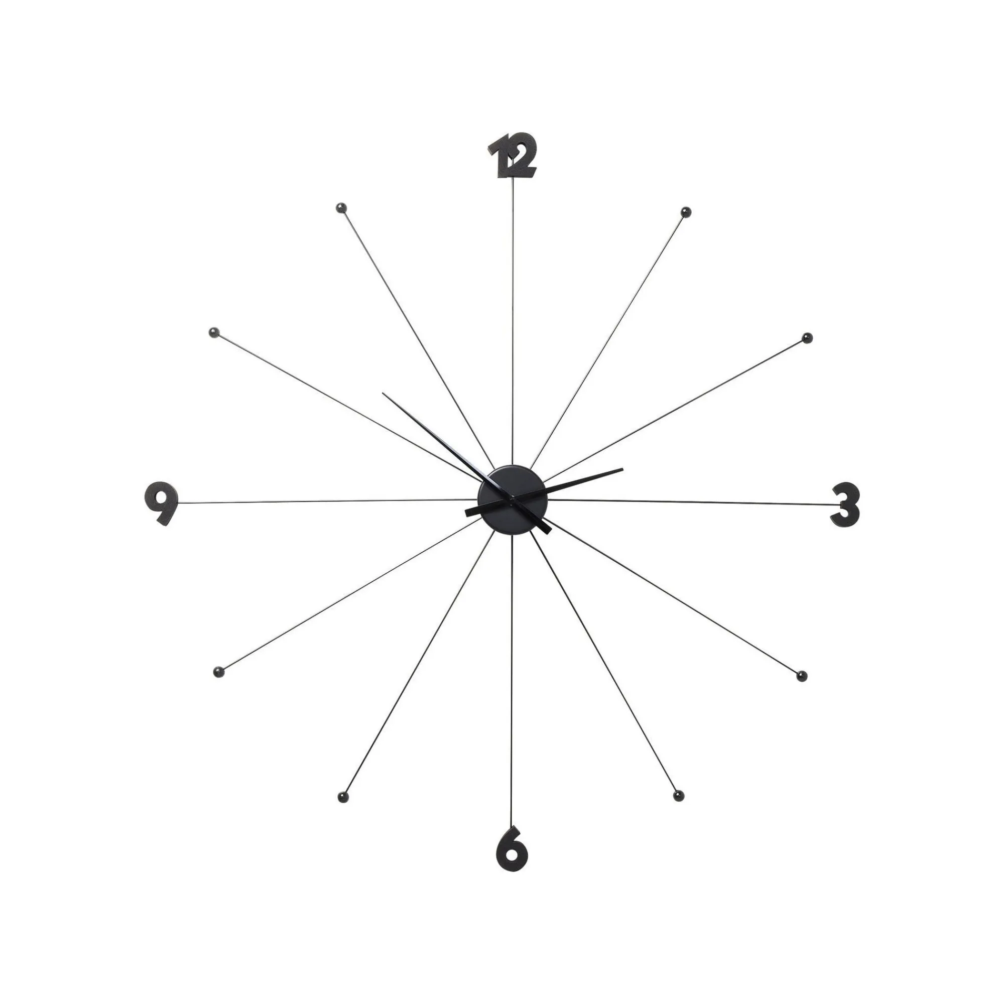 KARE Design Horloge Murale Umbrella Noire ^ Horloge