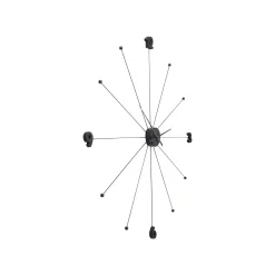 KARE Design Horloge Murale Umbrella Noire ^ Horloge