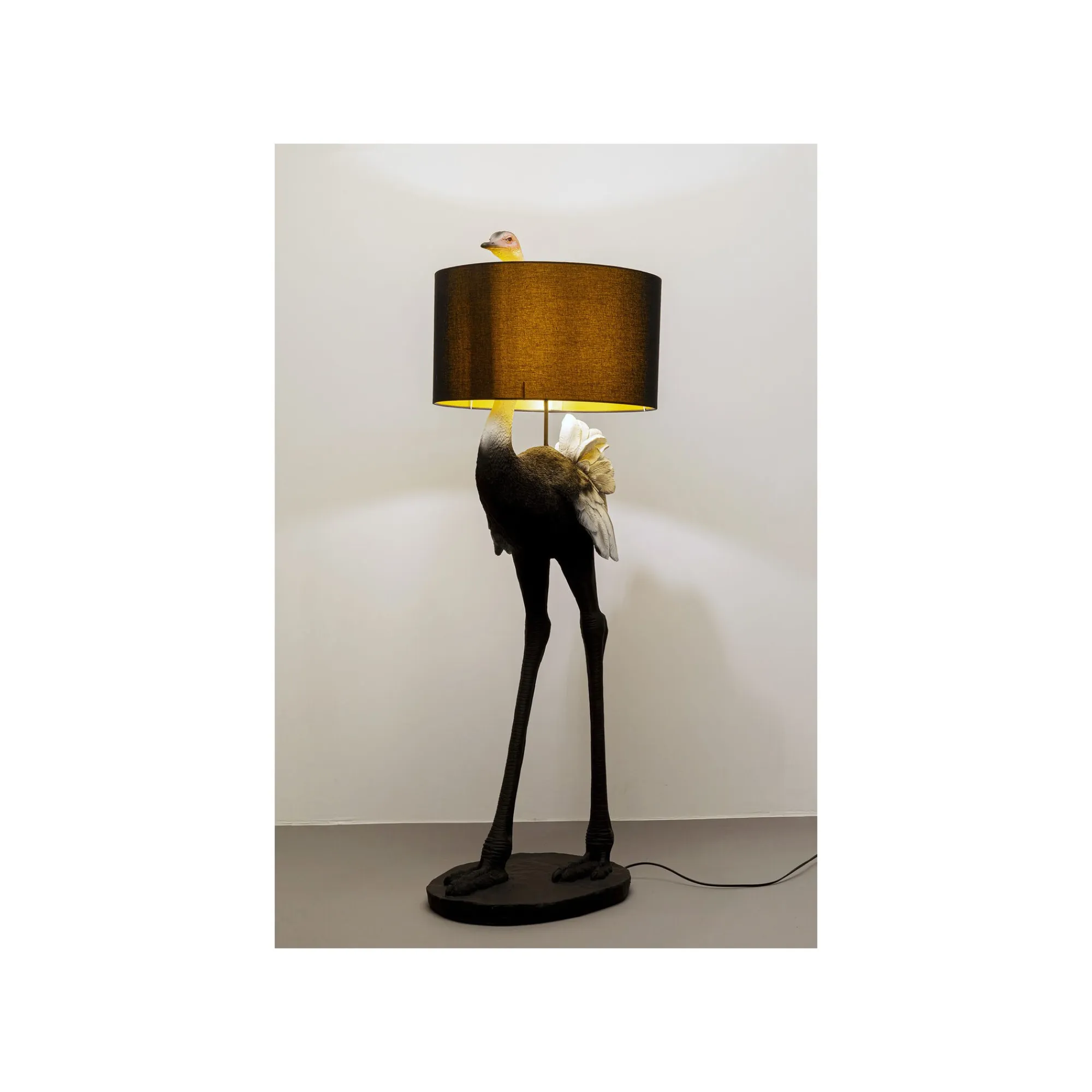KARE Design Lampadaire Animal Autruche 147cm ^ Lampadaire