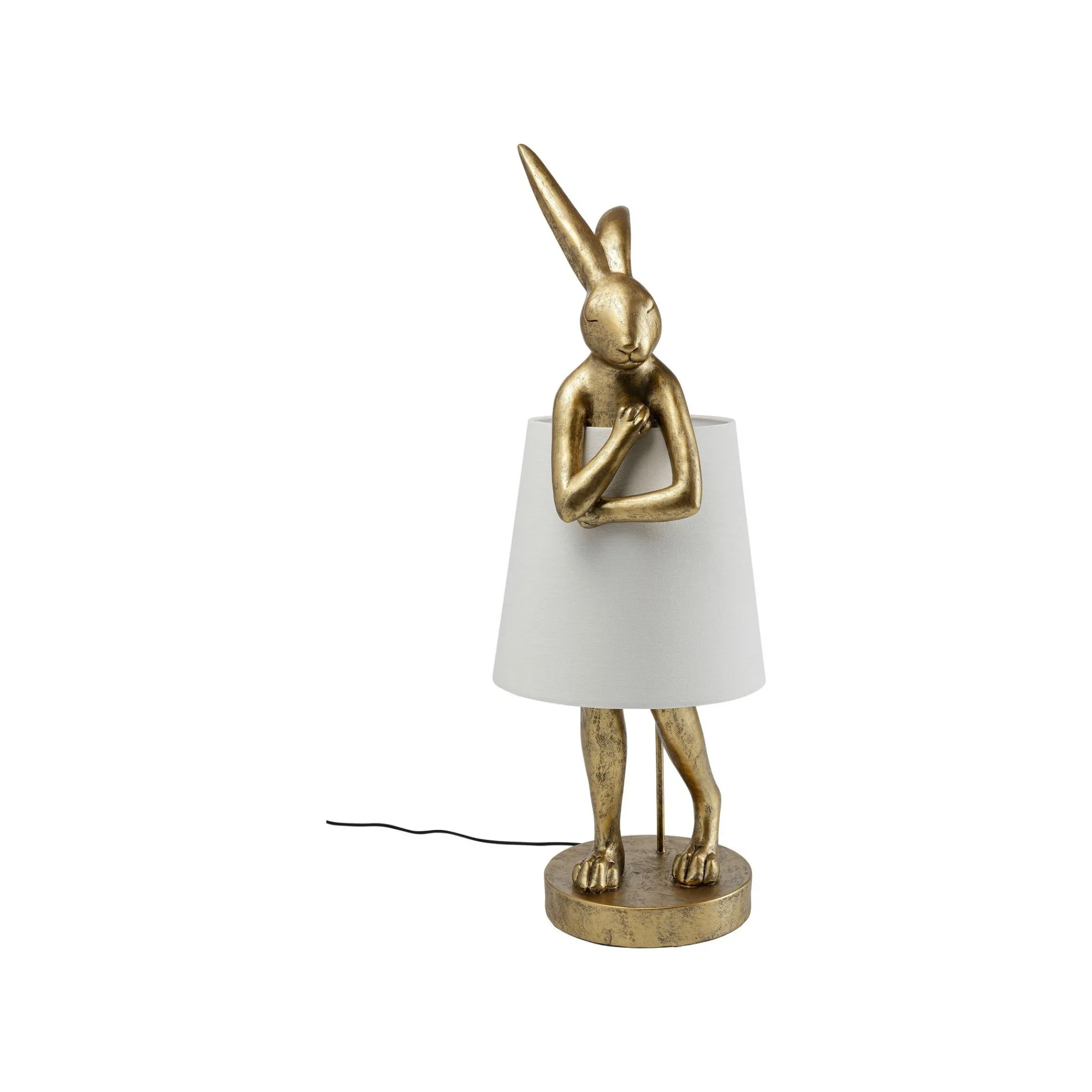 KARE Design Lampadaire Animal Lapin Doré 88cm ^ Lampadaire