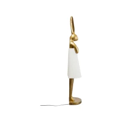 KARE Design Lampadaire Animal Lapin Doré 150cm ^ Lampadaire