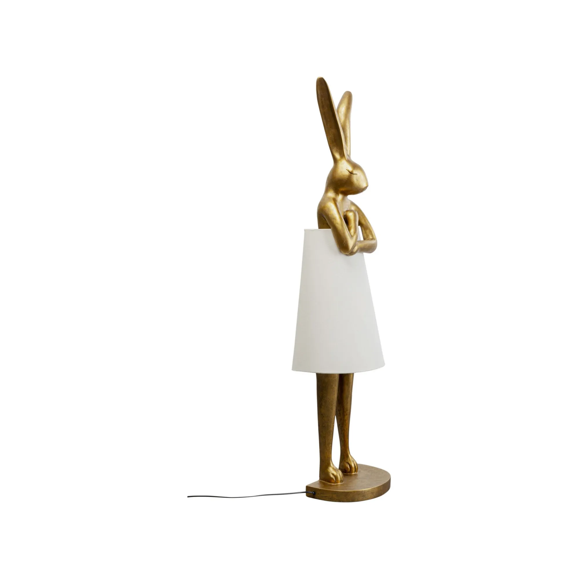 KARE Design Lampadaire Animal Lapin Doré 150cm ^ Lampadaire