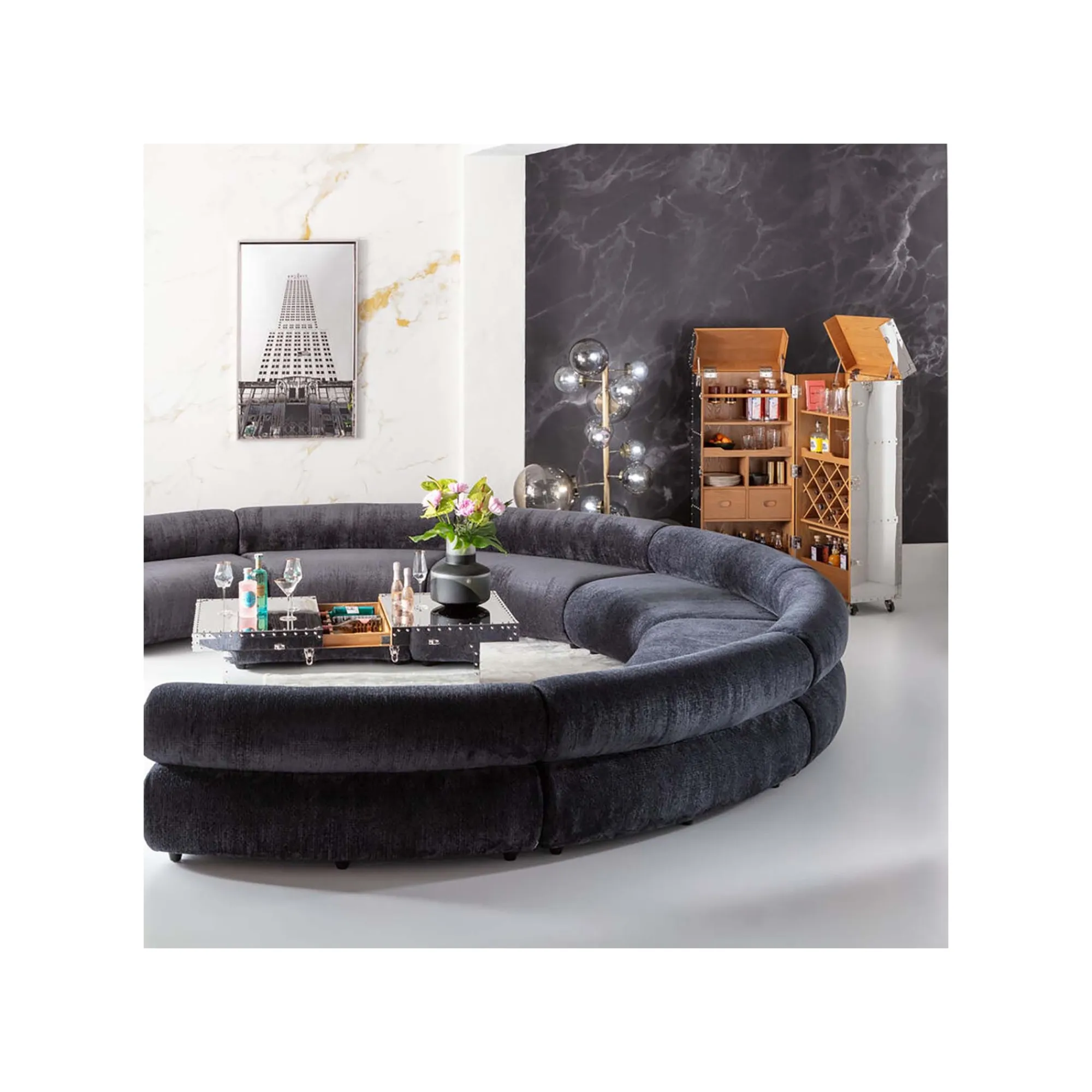 KARE Design Lampadaire Balloon 160cm Fumé ^ Lampadaire