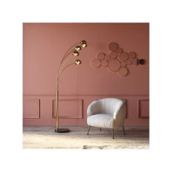 KARE Design Lampadaire Five Fingers 215cm Laiton ^ Lampadaire