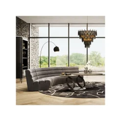 KARE Design Lampadaire Lounge 175cm Noir Mat ^ Lampadaire