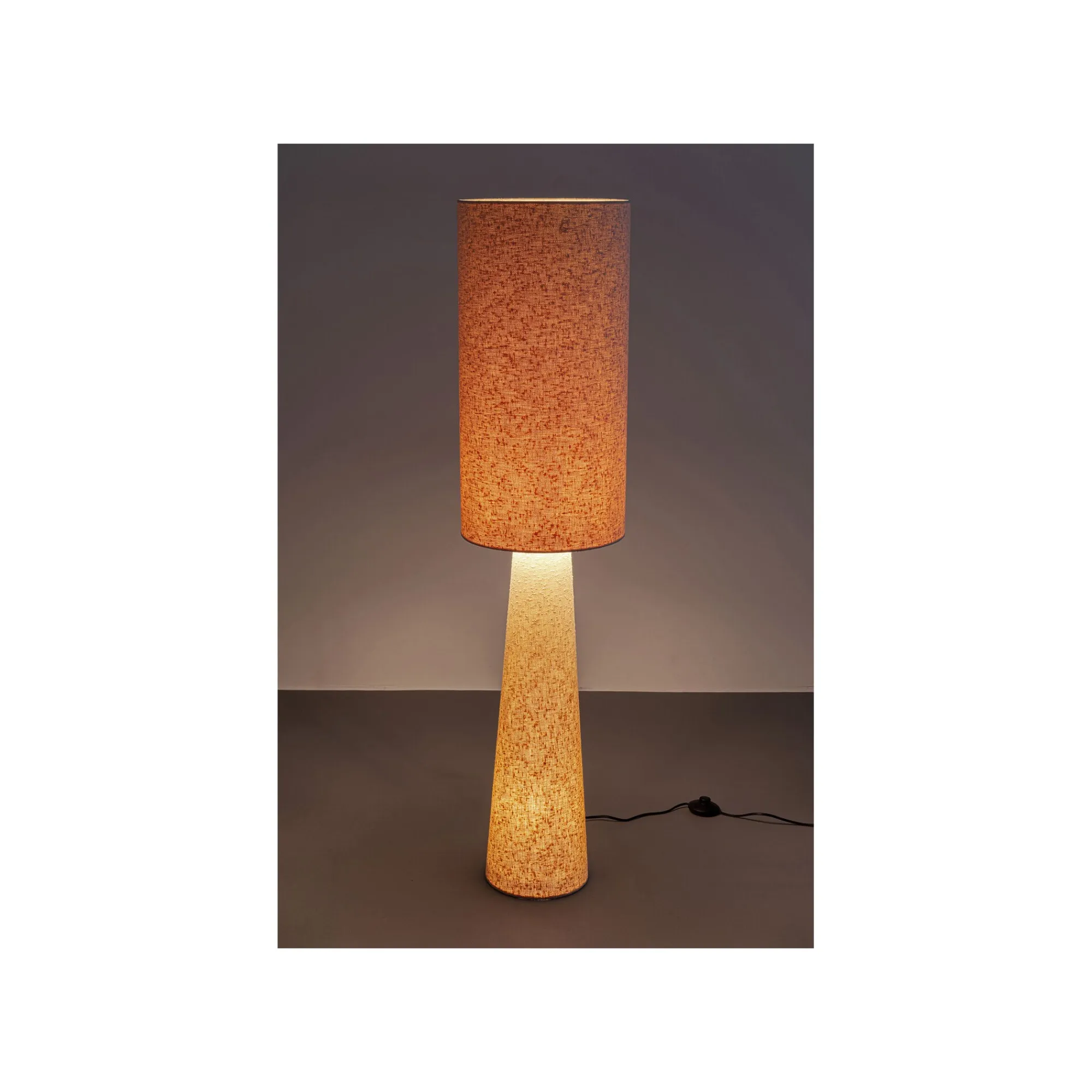 KARE Design Lampadaire Marleen Boucle 130cm Beige ^ Lampadaire